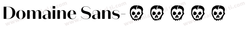 Domaine Sans字体转换